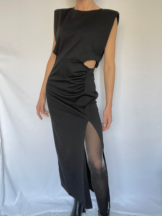 Robe longue semi  ouverte sur les côtés